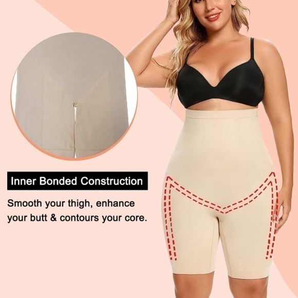 Shaperx Tummy Control Panties Seamless High-Waisted Body Shaper Shorts Butt Lift - Picture 4 of 12